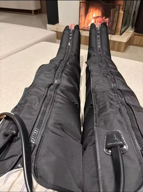 Массажер для ног Luyao LY-670 воздушно-компрессионный 6 камер (3 режима) Черный Винница - изображение 10