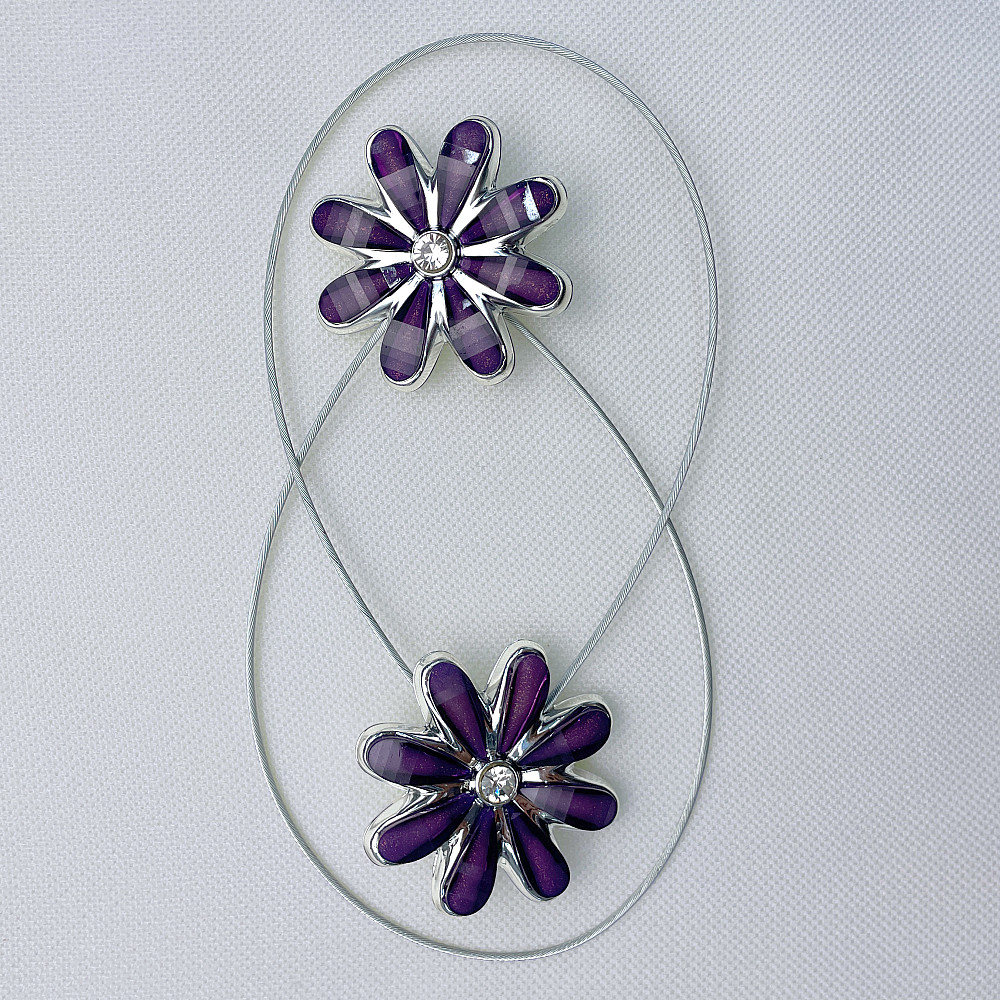 Магніти для штор та гардин "Квітка" набір 2 шт Фіолетовий (81-247) Київ - фото 6