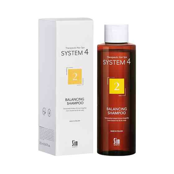 Шампунь №2 для сухого, фарбованого і пошкодженого волосся System 4 №2 Balancing Shampoo Sim Sensitive 250 мл Київ
