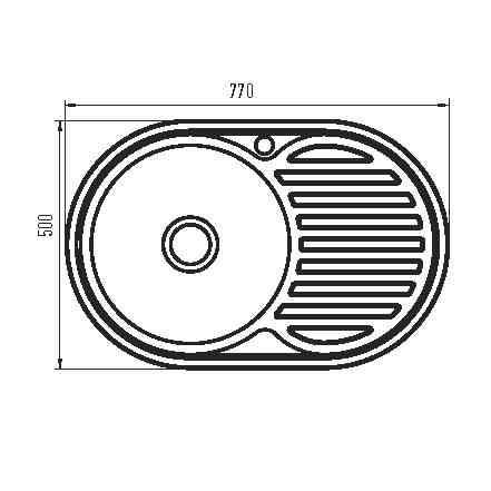 Майка кухонна Zerix Z7750-06-180MD (micro decor) (ZS0564) Київ