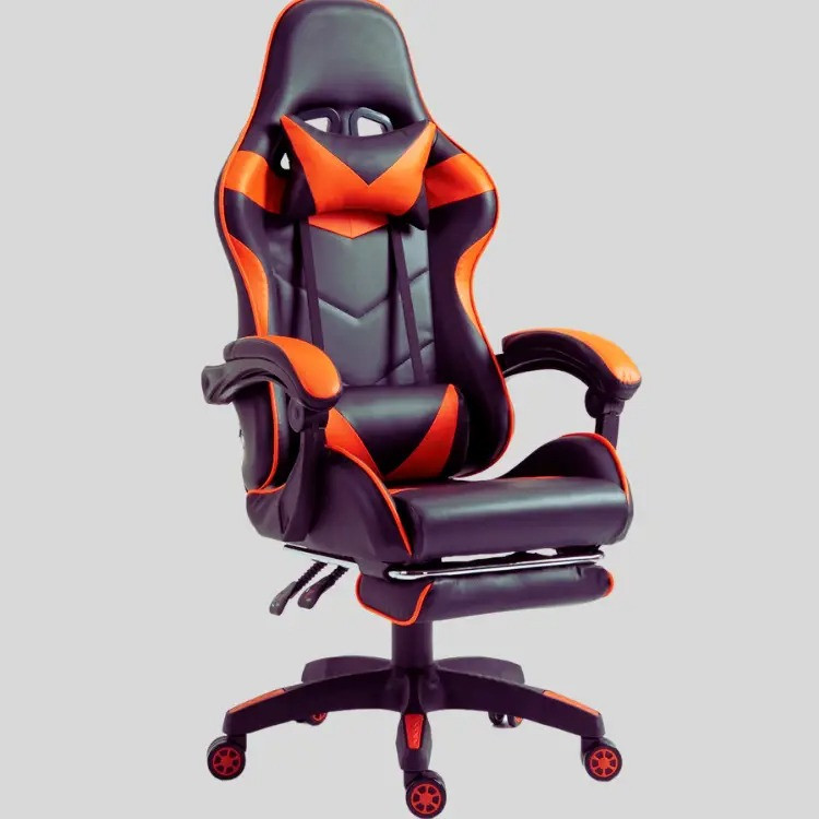 Крісло геймерське комп'ютерне ігрове Bonro B-810 з підставкою для ніг офісне для комп'ютера дому і офісу Жовтий Київ - фото 4