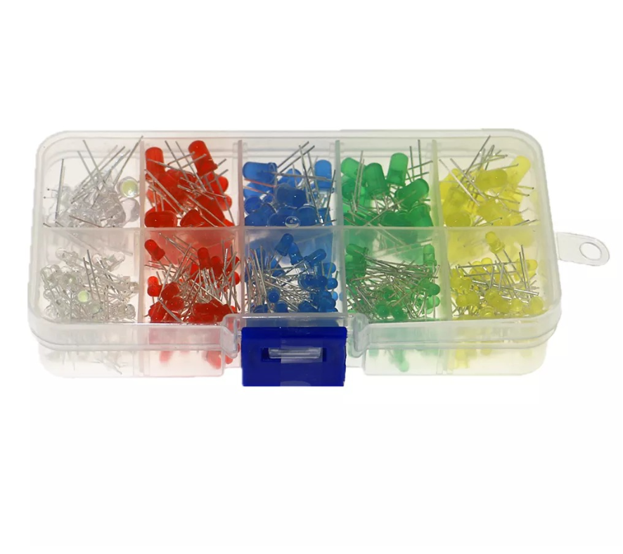 Набір LED-світлодіодів 3/5 мм, 300 шт, 5 кольорів у кейсі Київ - фото 5