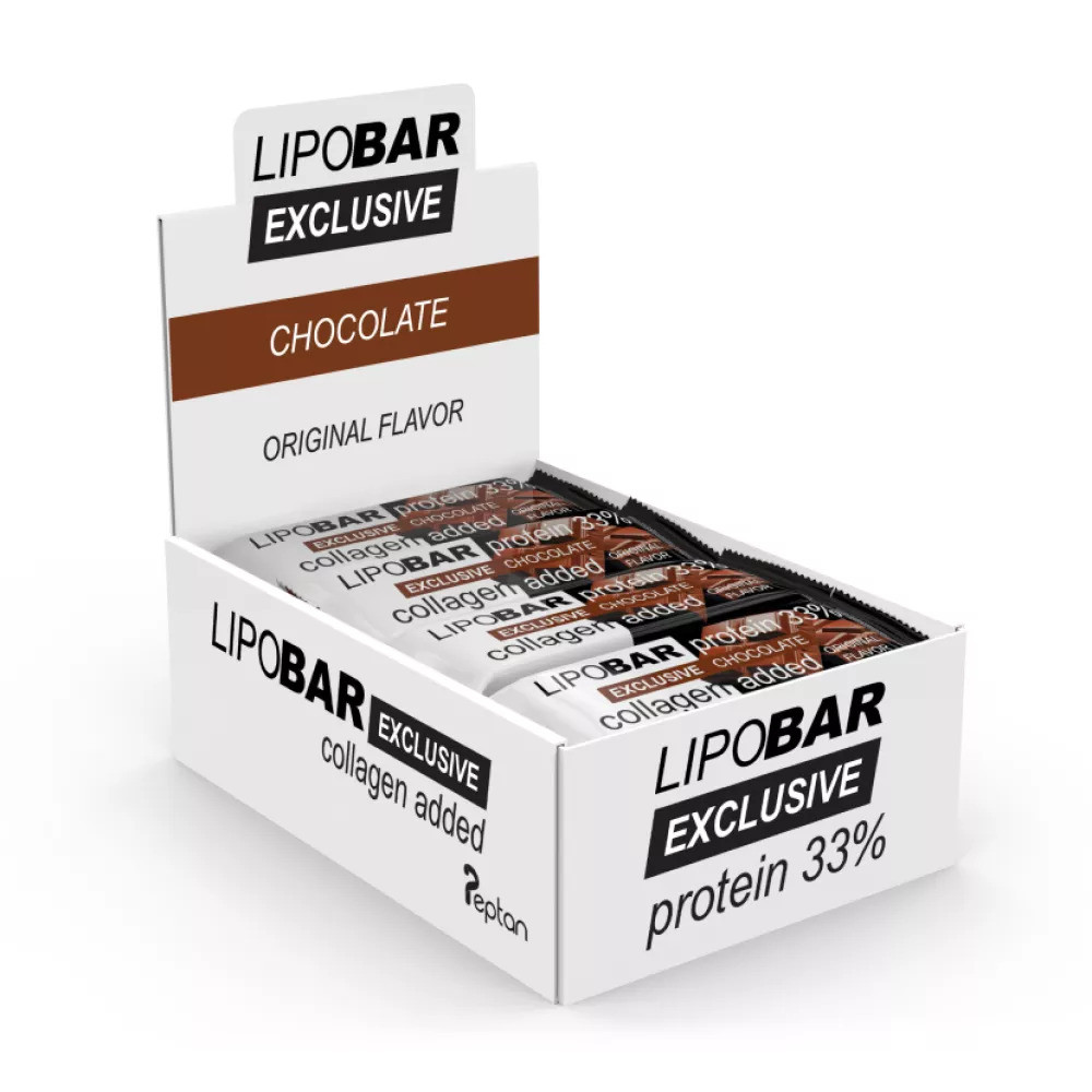 Протеиновый батончик Lipo Bar Exclusive 20 x 50 g (CHOCOLATE) Луцк - изображение 1
