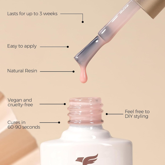Гель-лак TOMICCA Jelly Nude Pink 8 мл, полупрозрачный нюдовый розовый, UV/LED, глянцевый, soak-off, для маникюра Киев