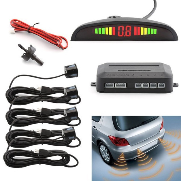 Паркувальна система на 4 датчики паркування парктронік Assistant Parking Sensor WV-67 Львів - фото 10