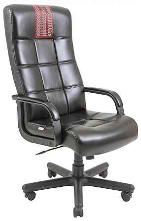 Офисное Кресло Руководителя Richman Virginia Titan Gloss Black (Без Принта) Пластик Рич М3 MultiBlock Черный Киев