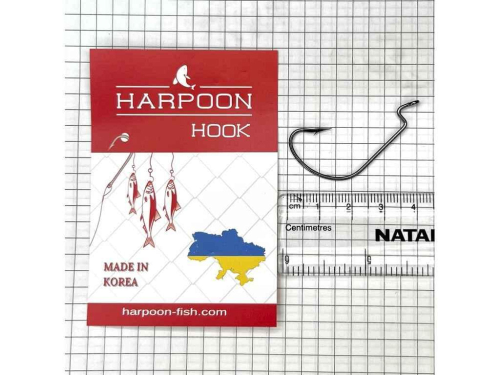 Гачок офсетний 3/0 (5шт/уп) ТМ HARPOON Київ - фото 1