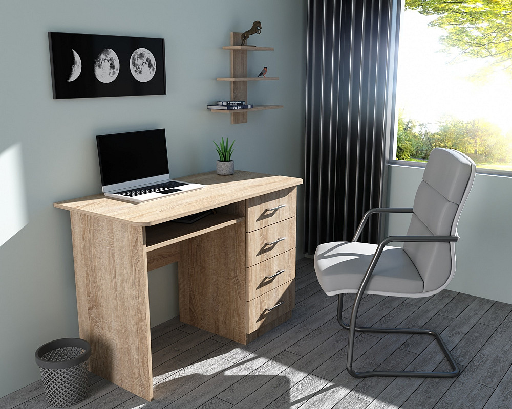 Стол письменный СП-1 №11, Дуб Сонома, 1100/550/760 Львов - изображение 1