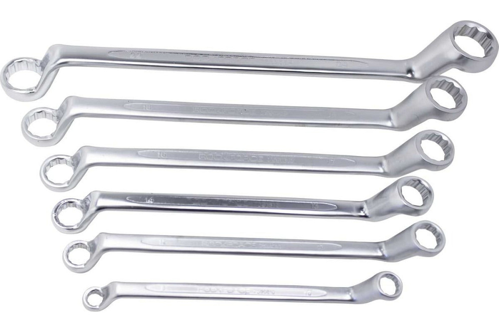 Набір ключів відігнутих накидних, вигин 75°, 6пр.(8x10,12x13,14x15,16x17,18x19,22x24мм), в пластиковом Одесса - изображение 4