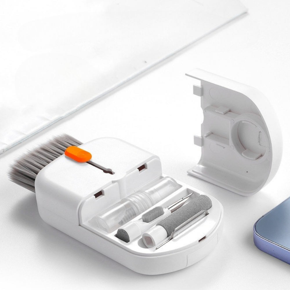 Комплект для чистки гаджетов в кейсе 10в1,набор щёток  для чистки электроники, наушников,клавиатур Каменец-Подольский - изображение 8