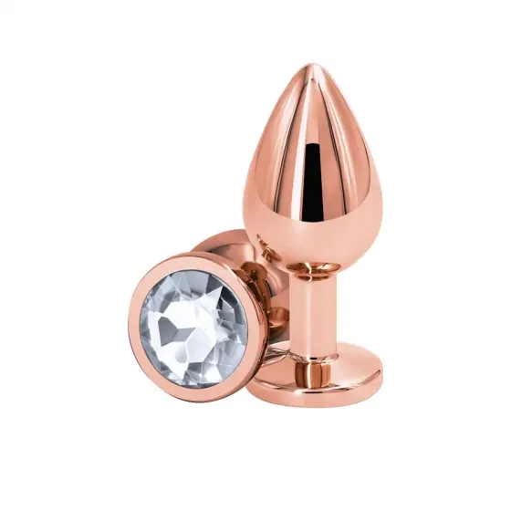 Анальна пробка NS Novelties Rear Assets - Rose Gold - Medium - Clear Львів