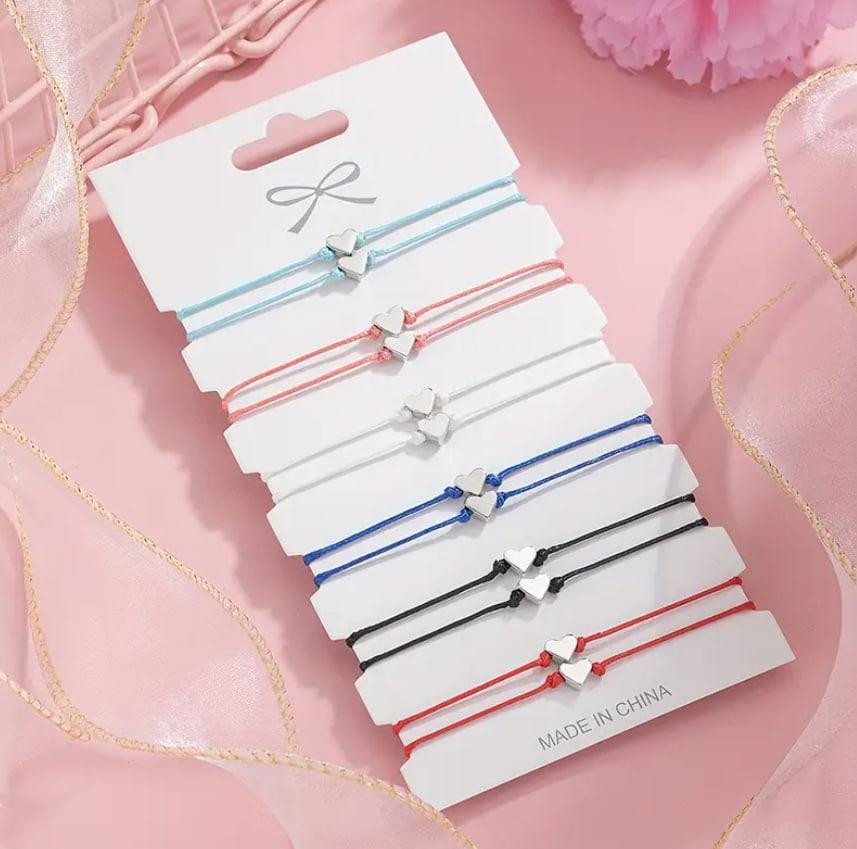 Набор из 12 браслетов с сердечками. Киев - изображение 3