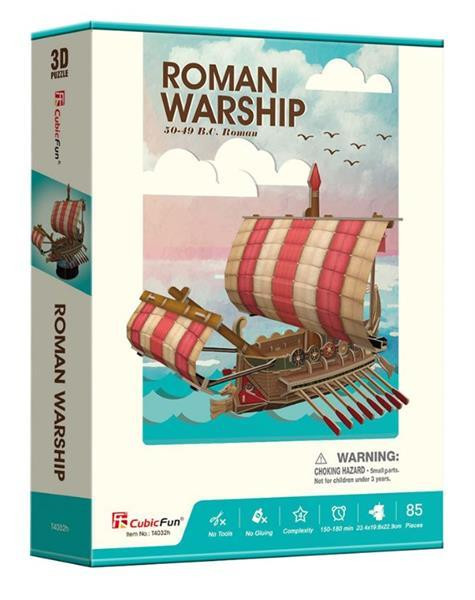 3D пазл CubicFun Римський бойовий корабель (T4032h) Харьков - изображение 1