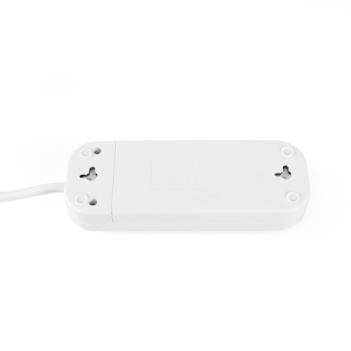 Подовжувач без заземлення 3 розетки 3м d1мм з кнопкою білий Standard Titanum Житомир - фото 2