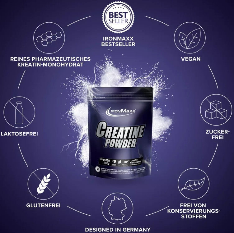 Креатин IronMaxx Creatine 500g (Pure) Луцк - изображение 2