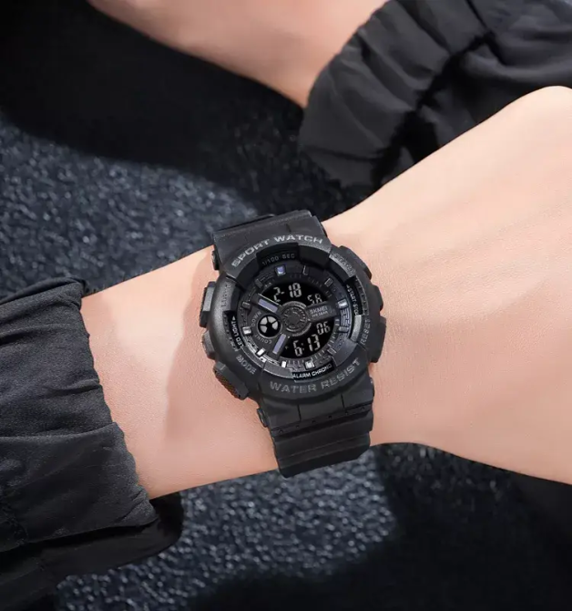 Чоловічий спортивний годинник Skmei 1828 (Чорний) Вінниця - фото 9