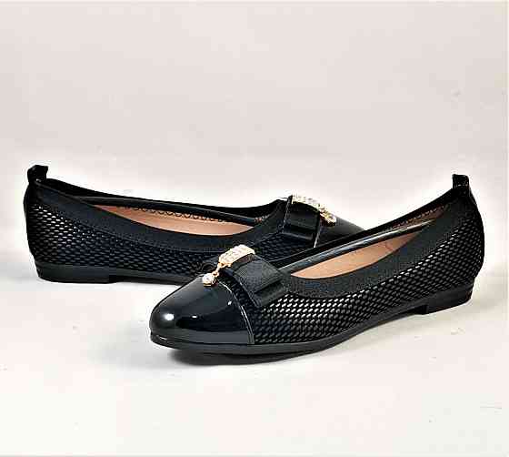 Жіночі Балетки Чорні Мокасини Туфлі (розміри: 36,37,38,39,40) — 6 Дніпро
