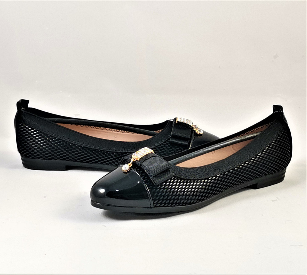 Жіночі Балетки Чорні Мокасини Туфлі (розміри: 36,37,38,39,40) — 6 Дніпро - фото 6