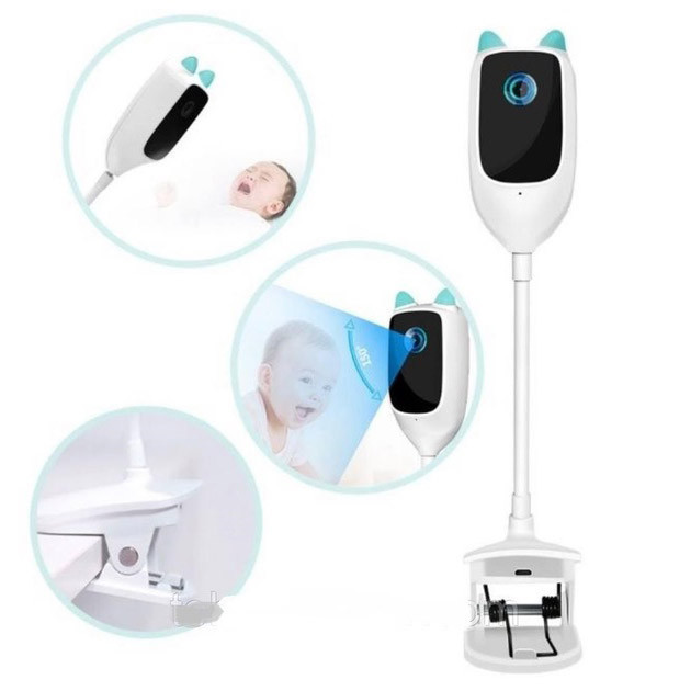 Відеоняня SMART WIFI C1 з гнучкою ніжкою + кут огляду OI-533 150 градусів Київ - фото 3