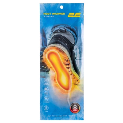 Химическая грелка 2E для ніг розмір M (250 мм), до 8 годин - 20 пар (2E-NAFW8M-DB) Винница - изображение 2