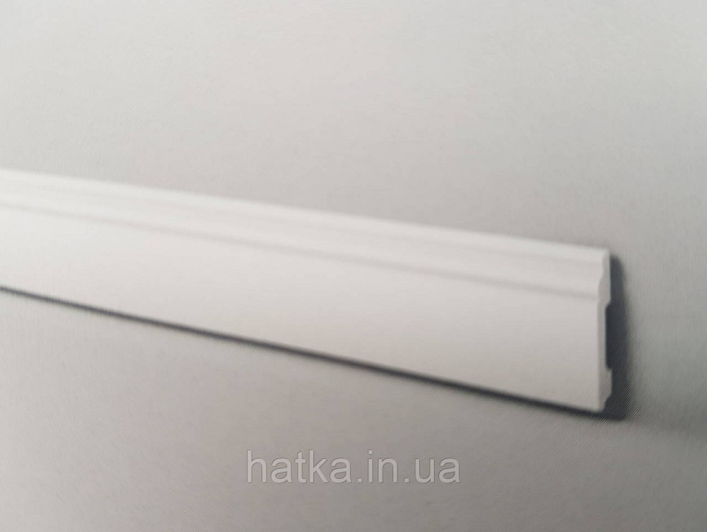 Плинтус напольный NMC decoration 2000Х100Х13 дюрополимер FB2 белый возможность окраски 3012613 Киев - изображение 1