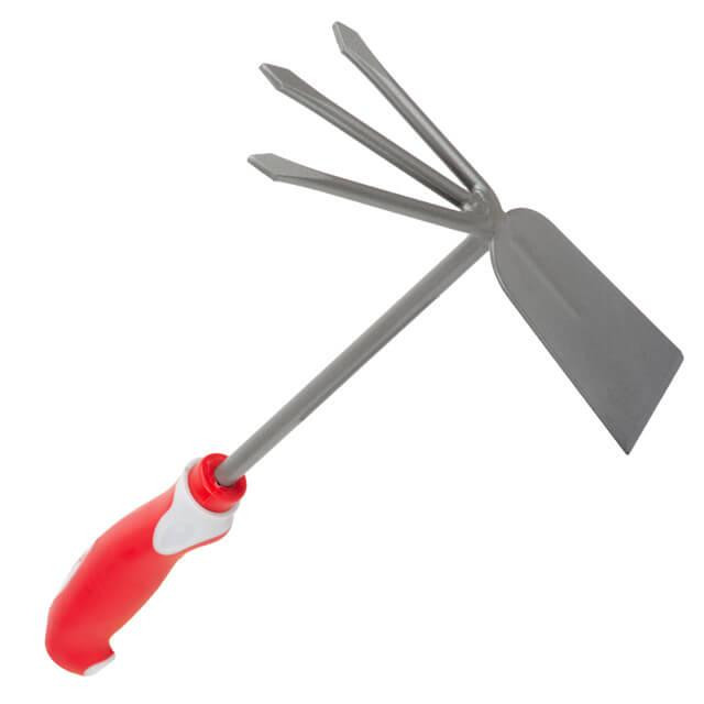 Сапа с мотыжкой садовая, 335×195 мм, комбинированная рукоятка INTERTOOL FT-0033 Киев - изображение 7