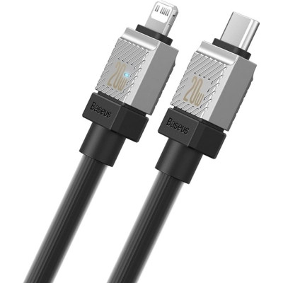Дата кабель USB-C to Lightning 2.0m CoolPlay Fast Charging 20W black Baseus (CAKW000101) Вінниця - фото 5