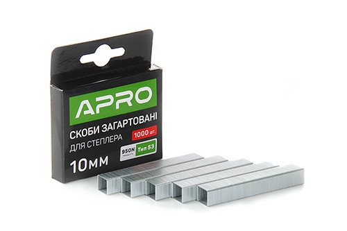 Скоби загартовані 10х11.3х0.7мм 1000 шт. APRO Рівне - фото 1