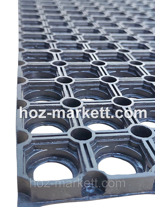 Коврик 100 см х 50 см х 1.5 см резиновый грязезащитный ячеистый сота Харьков - изображение 6