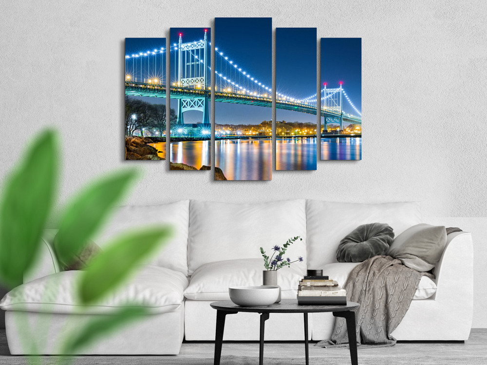 Модульна картина Міст Місто Art-323_5 ( 80х118см ) Київ - фото 2