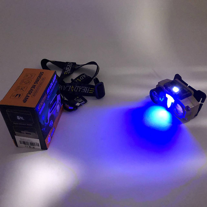 Налобный фонарь для точных работ CH-8825-3P35+COB(white+yellow)+RGB, Налобные фонари для активных людей AJ-43 Львов - изображение 5