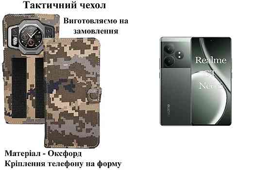 Тактический чехол для OPPO Reno10, крепится к снаряжению на липучке Киев