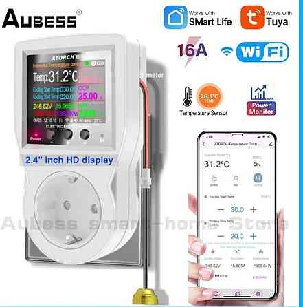 Wi-Fi терморегулятор температури повітря,води, термостат Tuya sm. Київ