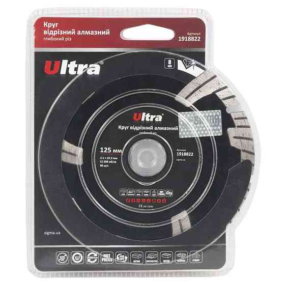 Круг отрезной алмазный Глубокий рез Ø125×22.2мм ULTRA (1918822) Ровно