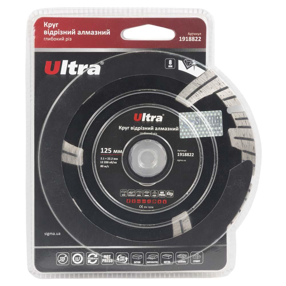 Круг отрезной алмазный Глубокий рез Ø125×22.2мм ULTRA (1918822) Ровно - изображение 5