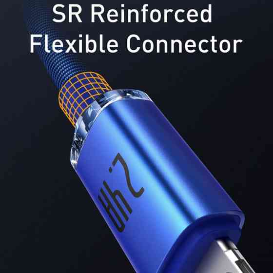 Кабель Baseus Crystal Shine Series Fast Charging Data Cable USB to iP 2.4A 2m Blue Одеса