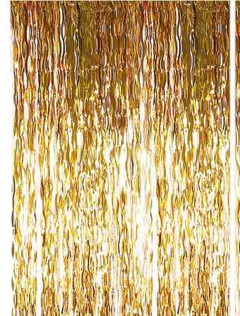 Дощик для фотозони хвилястий 2 м на 1 м золотистий Київ