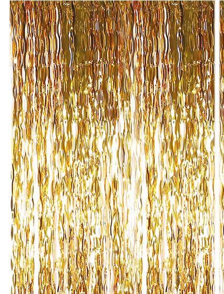 Дощик для фотозони хвилястий 2 м на 1 м золотистий Київ - фото 3