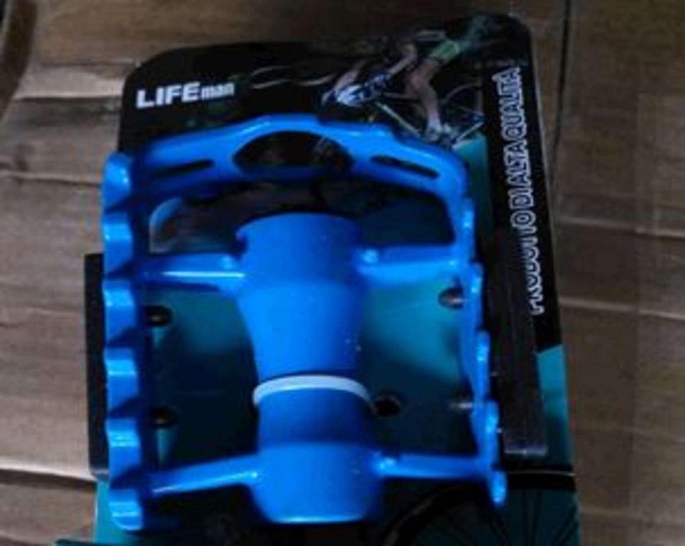 Педали велосипедные горные (с катафотами, алюминий, черные) mod P Мукачево - изображение 1