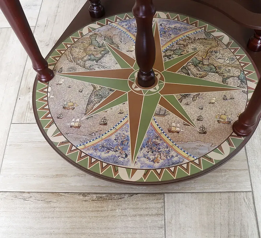 Глобус бар зі столиком Карта світу новий дизайн кремовий сфера 40 см Гранд Презент mastersem Київ - фото 4