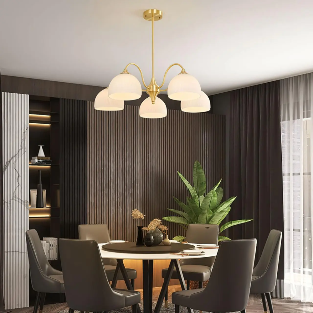 Светодиодная люстра Соната 5015 (Золотая) на 6 плафонов Винница - изображение 8