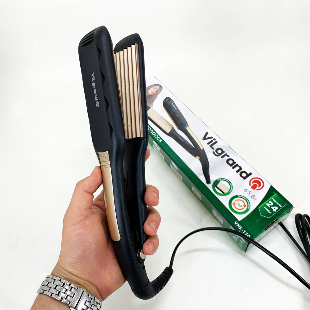 Плойка-праска для випрямлення волосся ViLgrand VHS-110 65 Вт, Випрямляч праска щипці UA-47 Івано-Франківськ - фото 6