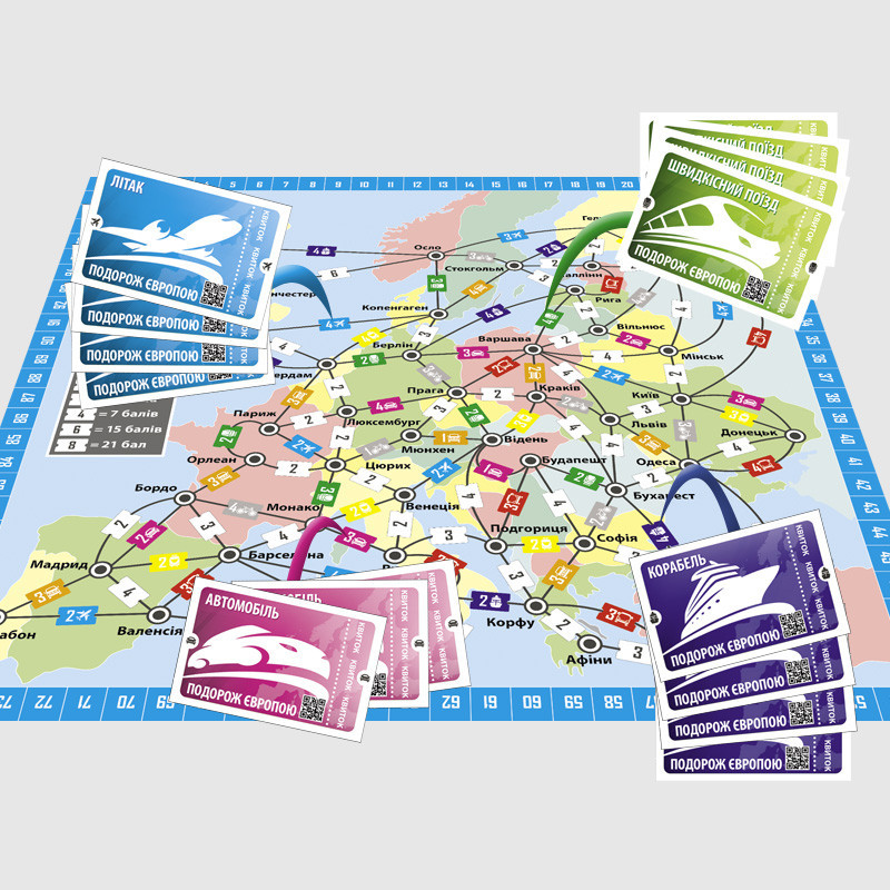 Настольная игра Путешествие по Европе Arial 910275 на укр. языке Винница - изображение 2