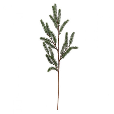 Декоративна гілка YES! Fun хвойна з крижаними кристалами, 70 см (973962) Вінниця - фото 1