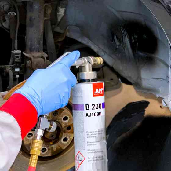 Засіб для захисту шасі під пістолет (баранек) Autobit B200 1л APP чорний, 050611 Винница