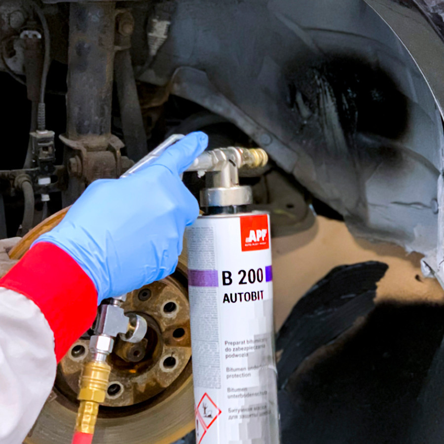 Засіб для захисту шасі під пістолет (баранек) Autobit B200 1л APP чорний, 050611 Винница - изображение 4