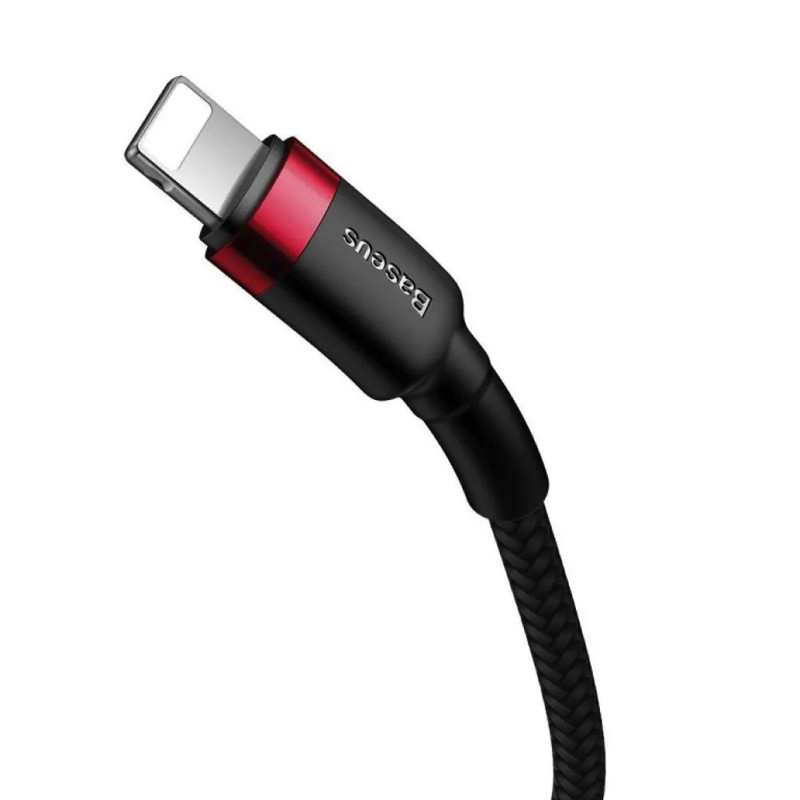 Кабель Type-C - Lightning Baseus Cafule PD 20W 1m Red+Black CATLKLF-91 Одеса - фото 7
