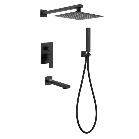 Вбудована душова система Mixxus KUB-009 Inner Black (нерж. сталь) (MI5946) Киев