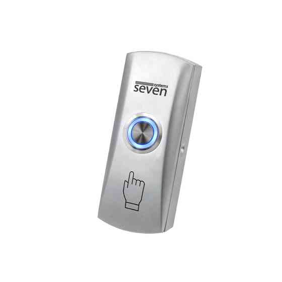 Кнопка выхода металлическая накладная с подсветкой SEVEN K-7493 Киев