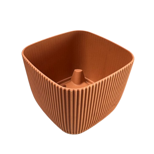 Вазон Mergan 1,8л квадратний пудра ELIF Житомир - фото 3